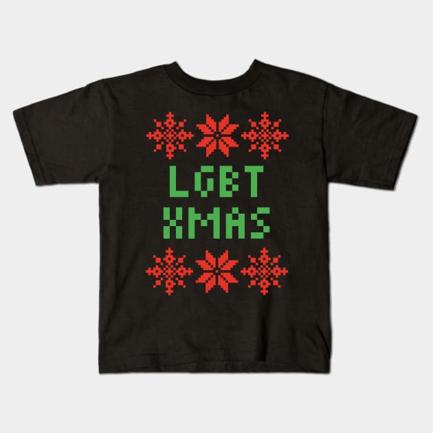 LGBT Xmas - LGBTQ Christmas Kids T-Shirt by isstgeschichte